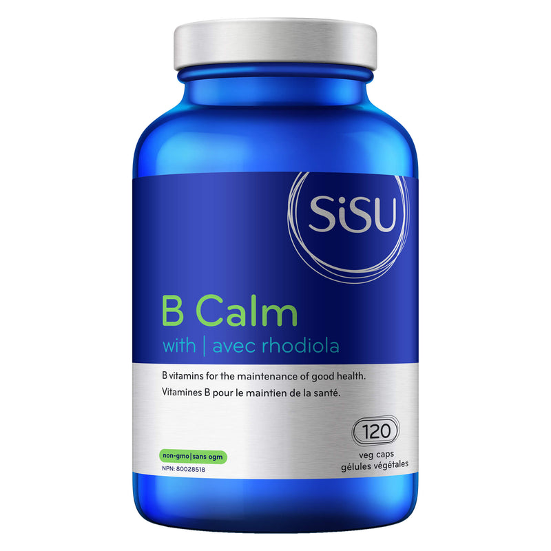 Bottle of B-Calm + Rhodiola 120 Vegetable Capsules