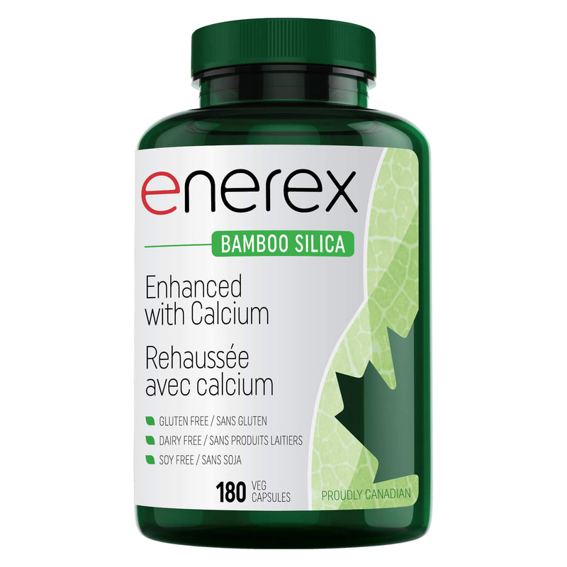 Bottle of Enerex Bamboo Silicia 180 Vegetarian Capsules