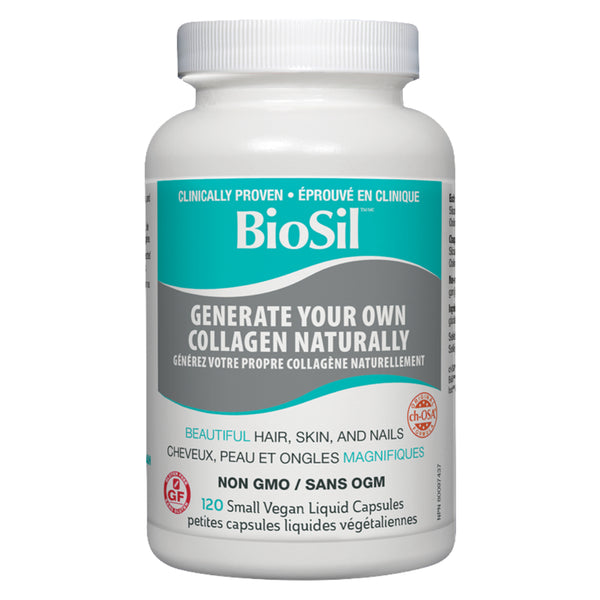 BioSil Hair,Skin,Nails 120SmalVeganLiquidCapsules