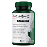 Bottle of Enerex Black Oregano 75 Softgels