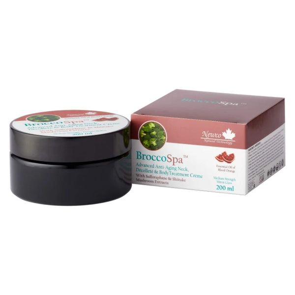 NewCo - BroccoSpa Advanced Anti-Aging Neck, Decollete & Body Treatment Creme 200 Milliliters | Optimum Health Vitamins, Canada