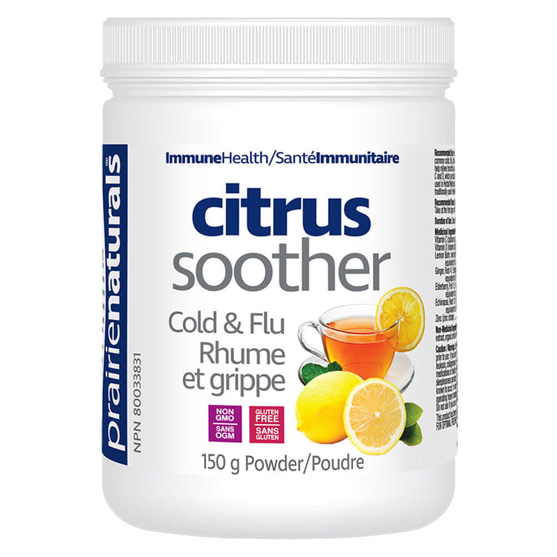 Bottle of Prairie Naturals Citrus Soother 150 Grams Powder