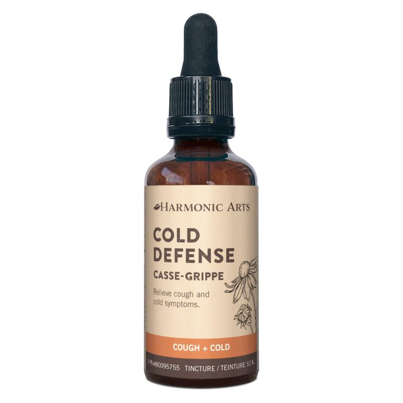 Dropper Bottle of Harmonic Arts Cold Defense Tincture 50 Milliliters