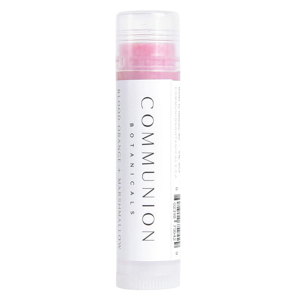 Tube of Communion Botanicals Blood Orange + Marshmallow Lip Care 4.4 mL