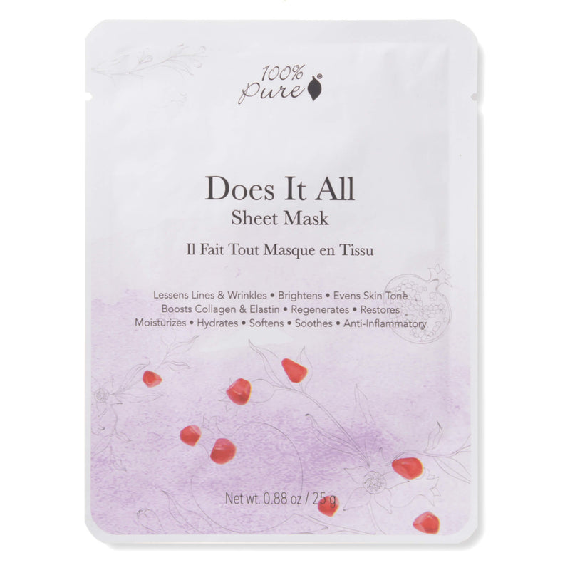 100%Pure DoesItAllSheetMask 0.88oz/25g