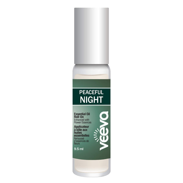 Bottle of Veeva Essential Oil Roll-On Peaceful Night 9.5 Milliliters