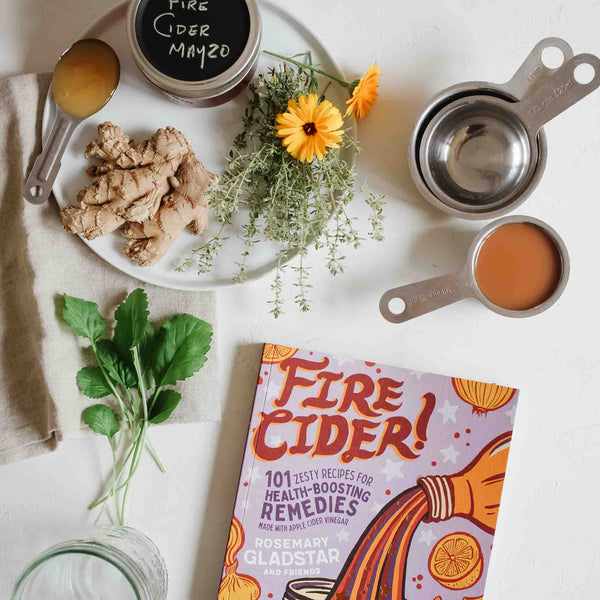 Fire Cider 101 Recipe Book with herbs