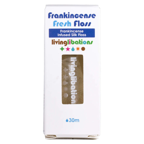 Living Libations - Frankincense Infused Silk Fresh Floss 30 Meters | Kolya Naturals, Canada 