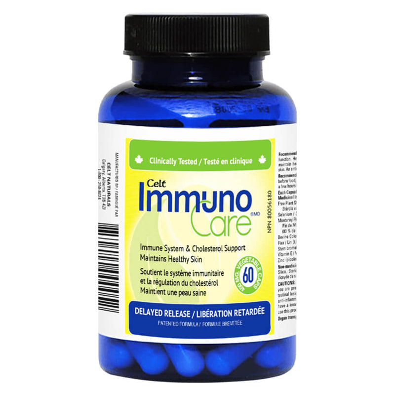 Bottle of Celt Naturals Immuno-Care 60 Vegetable Capsules