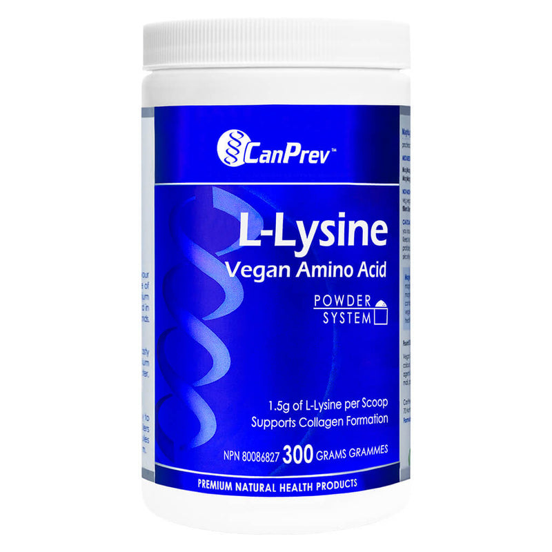 Bottle of CanPrev L-Lysine Powder 300 Grams