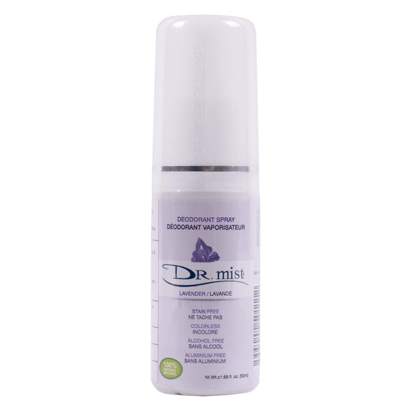 Spray Bottle of Dr. Mist Lavender Deodorant Spray 50 Milliliters