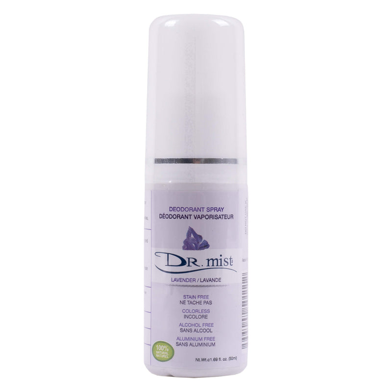 Spray Bottle of Dr. Mist Lavender Deodorant Spray 50 Milliliters