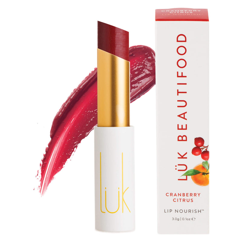 LukBeautifood LipNourishNaturalLipstick CranberryCitrus