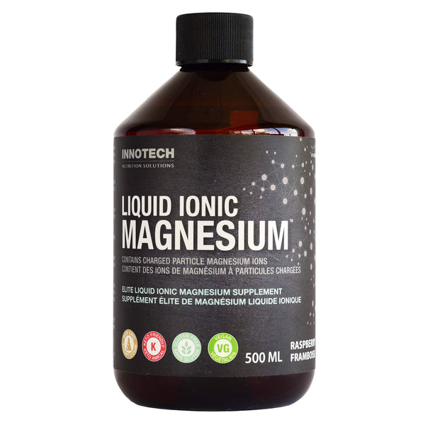 Bottle of Innotech Liquid Ionic Magnesium Raspberry 500ml