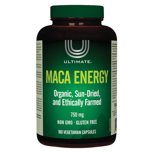 Bottle of Maca Energy 750 mg 180 Vegetarian Capsules