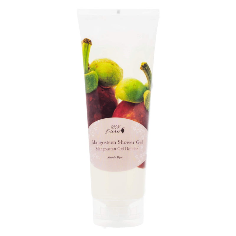 Bottle of 100% Pure Mangosteen Shower Gel 236 Milliliters