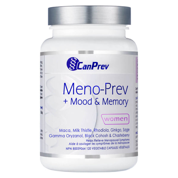 Bottle of CanPrev Meno-Prev 120 Capsules