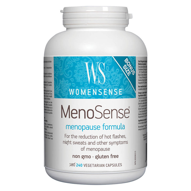 Bottle of MenoSense 240 Vegetarian Capsules