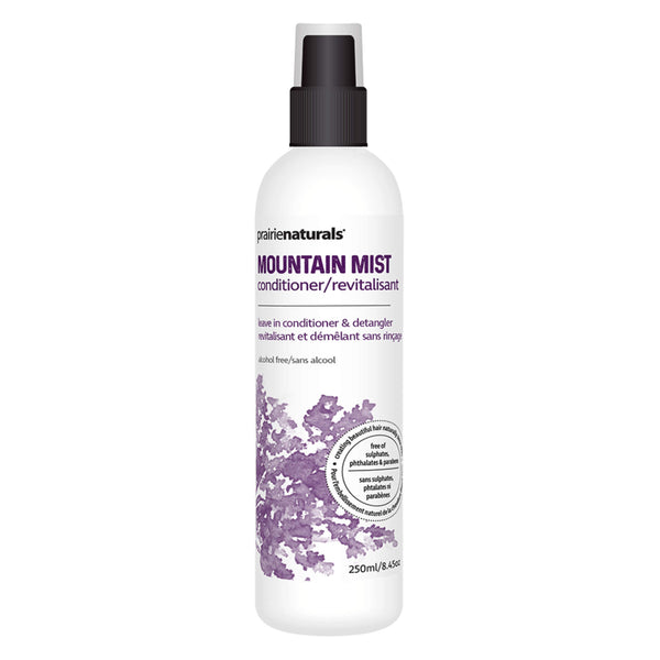 Spray Bottle of Prairie Naturals Mountain Mist Conditioning Spray 250 Milliliters