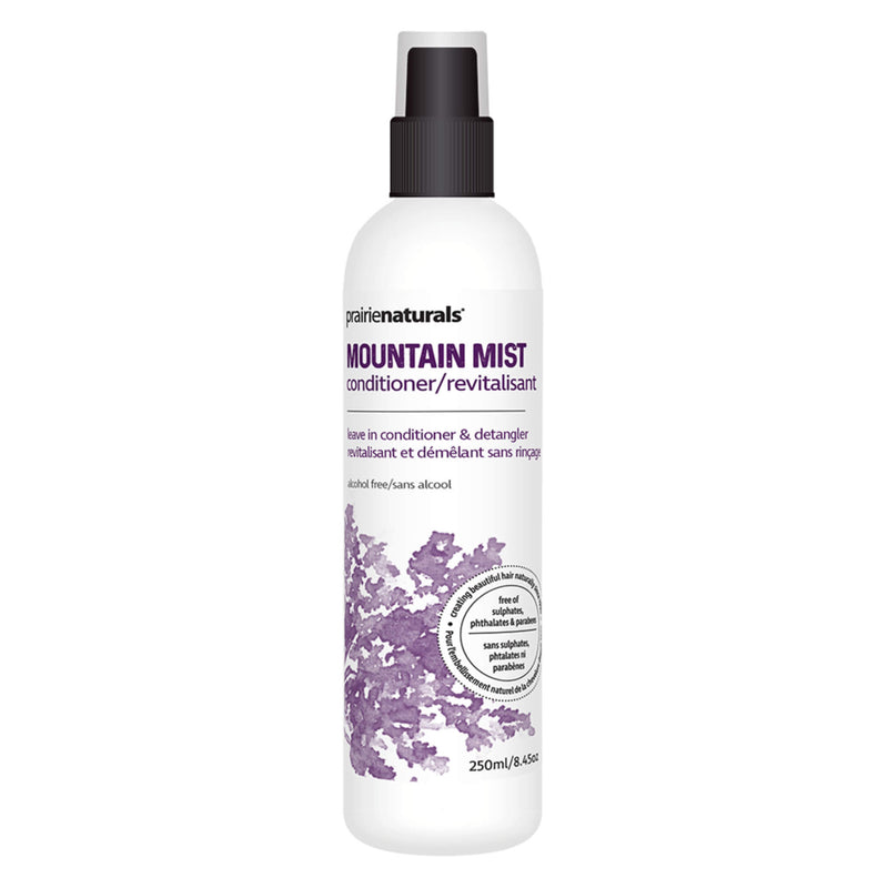 Spray Bottle of Prairie Naturals Mountain Mist Conditioning Spray 250 Milliliters