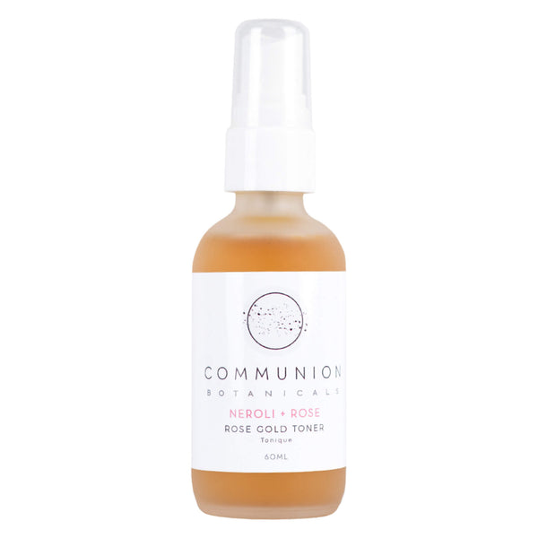 SprayBottle of CommunionBotanicals Neroli+Rose GoldToner 60ml