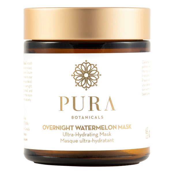 Jar of Pura Botanicals Overnight Watermelon Mask 4 Ounces