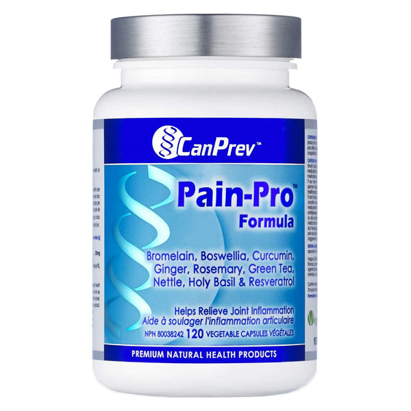 Bottle of CanPrev Pain Pro Formula 120 Vegetable Capsules