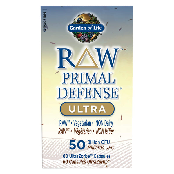 Box of Garden of Life RAW™ Primal Defense® Ultra 50 Billion 60 Capsules