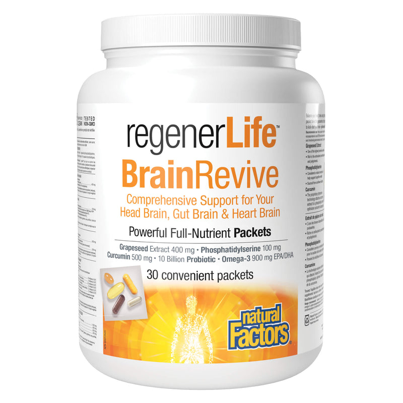 NaturalFactors RegenerLife BrainRevive 30Packets