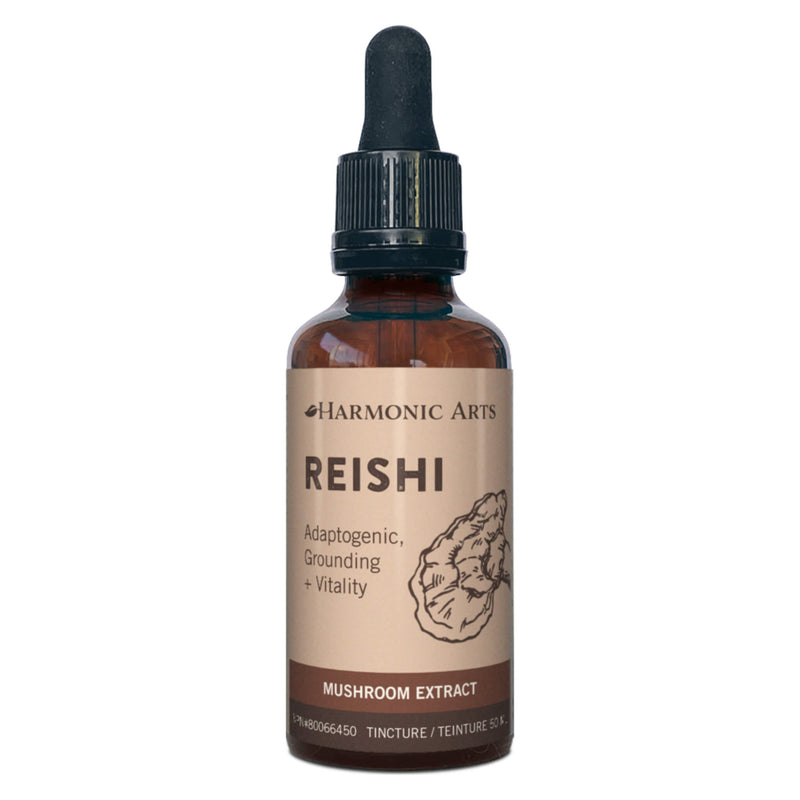 Harmonic Arts - Reishi Adaptogenic, Grounding + Vitality Mushroom Extract Tincture 50 Milliliters | Optimum Health Vitamins, Canada