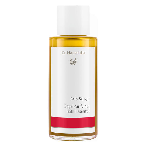 Bottle of Dr. Hauschka Sage Purifying Bath Essence 100 Milliliters