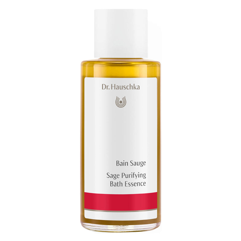 Bottle of Dr. Hauschka Sage Purifying Bath Essence 100 Milliliters