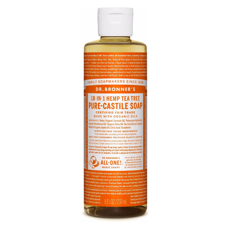 Dr.Bronner's PureCastileLiquidSoap TeaTree 8oz