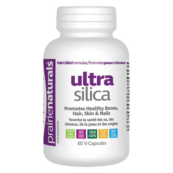 Bottle of Prairie Naturals Ultra-Silica 60 V-Capsules