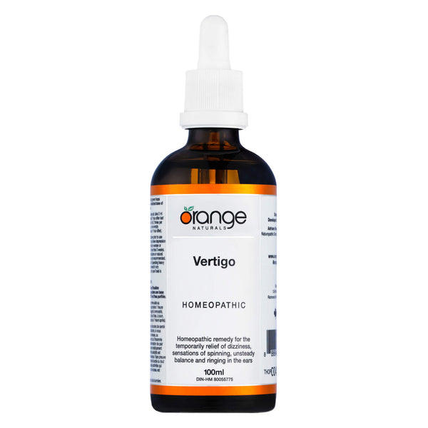 Dropper Bottle of Orange Naturals Vertigo 100 Milliliters