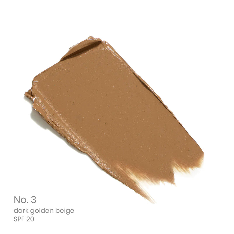 Swatch of Jane Iredale Enlighten Plus Under Eye Concealer Number 3 Dark Golden Beige  SPF 20