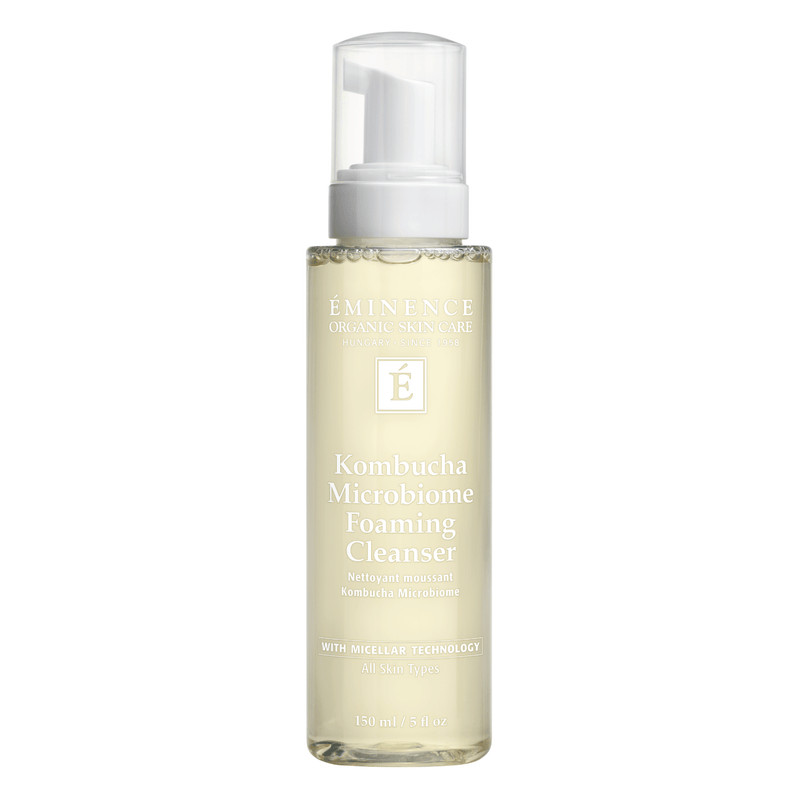 Bottle of Eminence Kombucha Microbiome Foaming Cleanser 150 ml