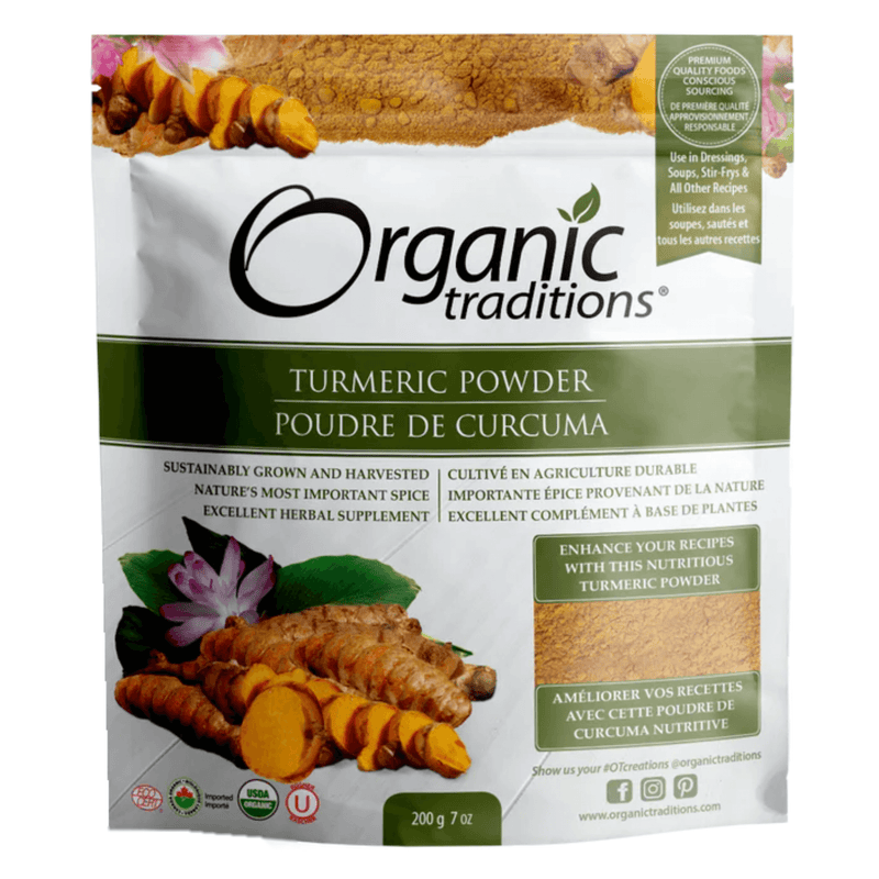 Bag of Organic Traditions Organic Turmeric Powder 200 g